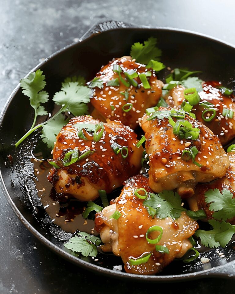 Spicy Honey Sriracha Chicken Thighs Recipe