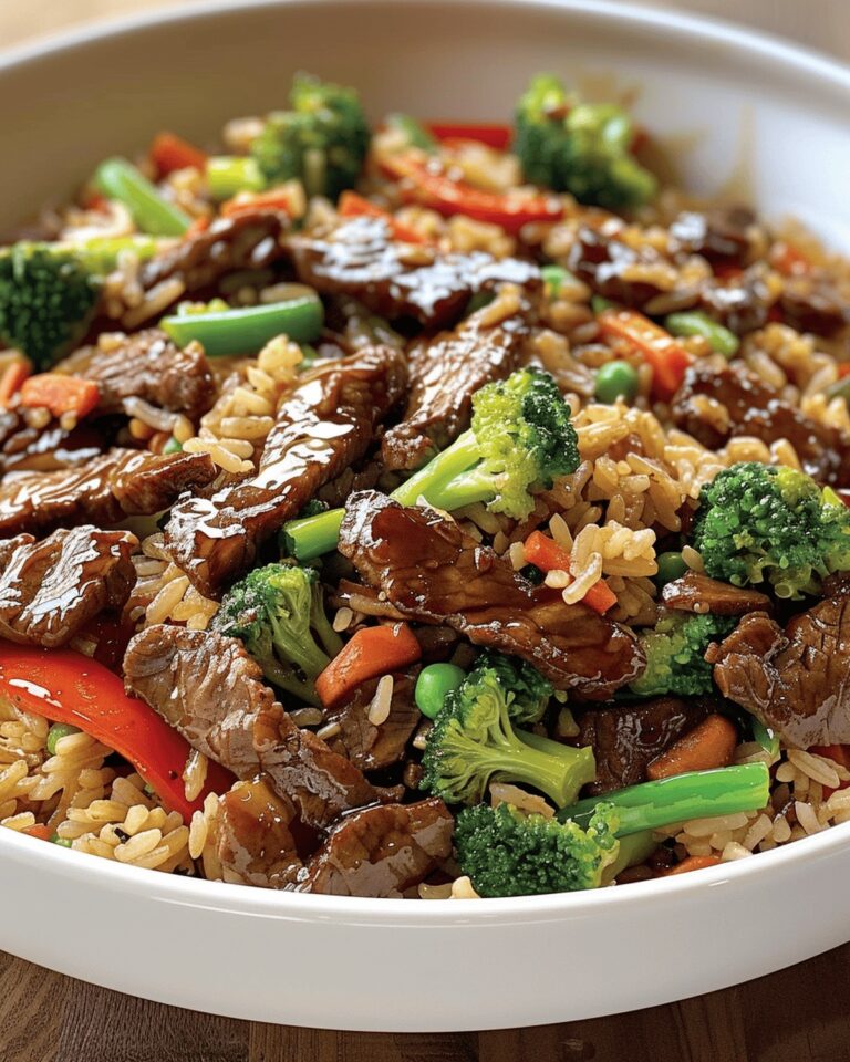 Crispy Beef Delight With Flavorful Fried Rice Recipe