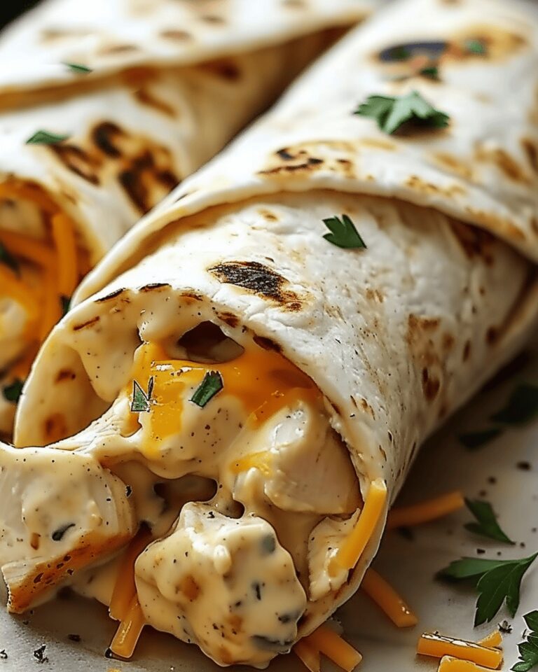 Cheesy Garlic Chicken Burritos Recipe