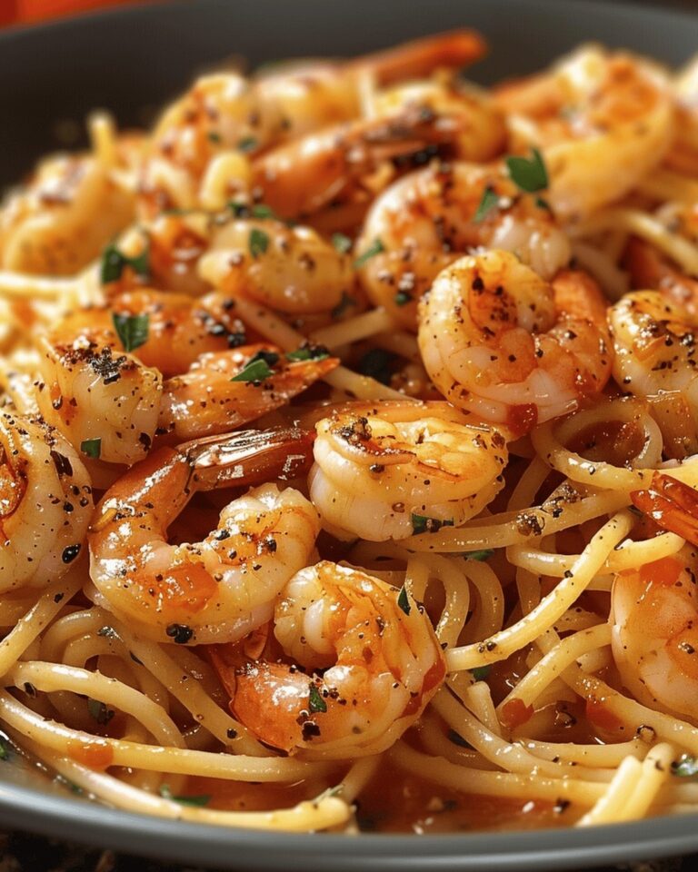 Garlic Shrimp Spaghetti Delight Recipe