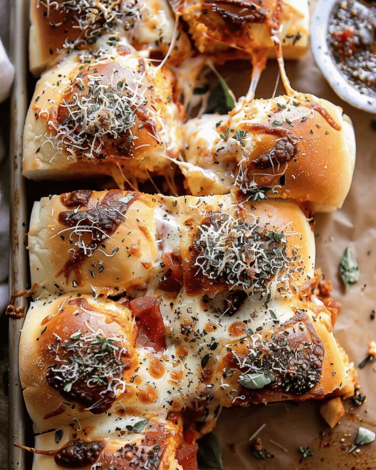 Garlicky Pizza Dip Sliders Recipe