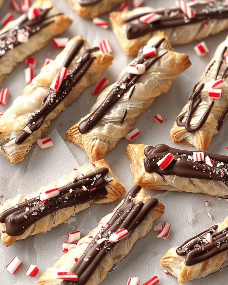 Crispy Peppermint Puff Pastry Sticks Recipe