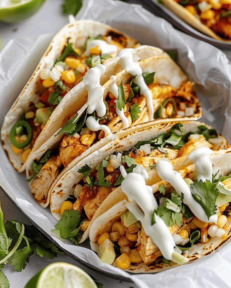 Crispy Corn Chicken Tacos Recipe
