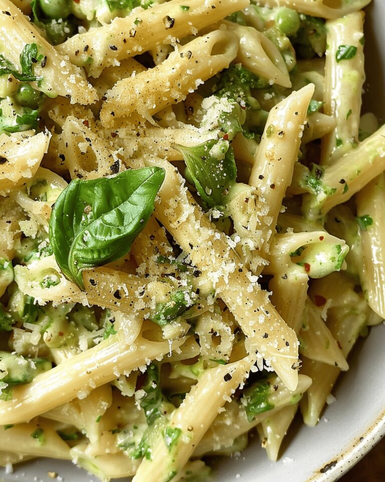 Silky One-Pot Penne with Basil-Garlic Sauce Recipe