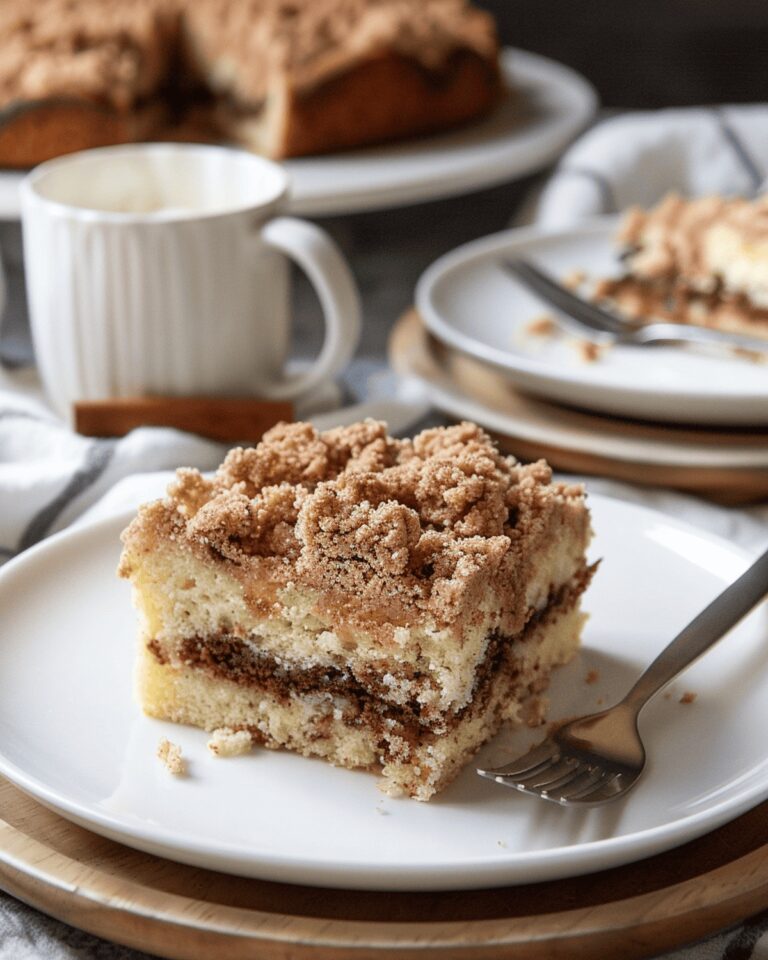 Cinnamon Swirl Coffee Cake With Crunchy Topping Recipe