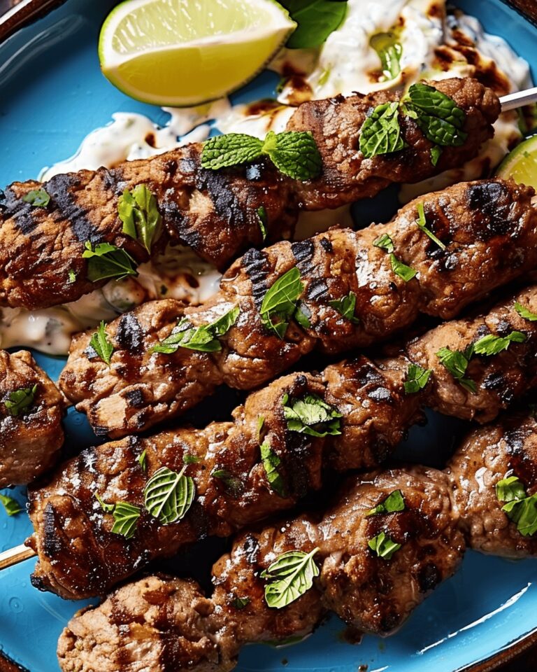 Succulent Kibbeh-Spiced Lamb Skewers Recipe