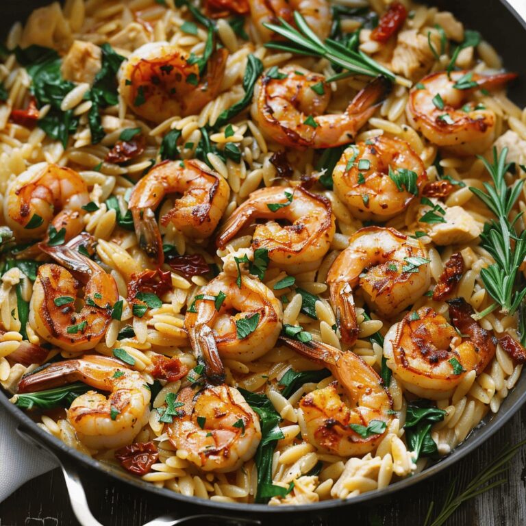Silky Shrimp Orzo Recipe