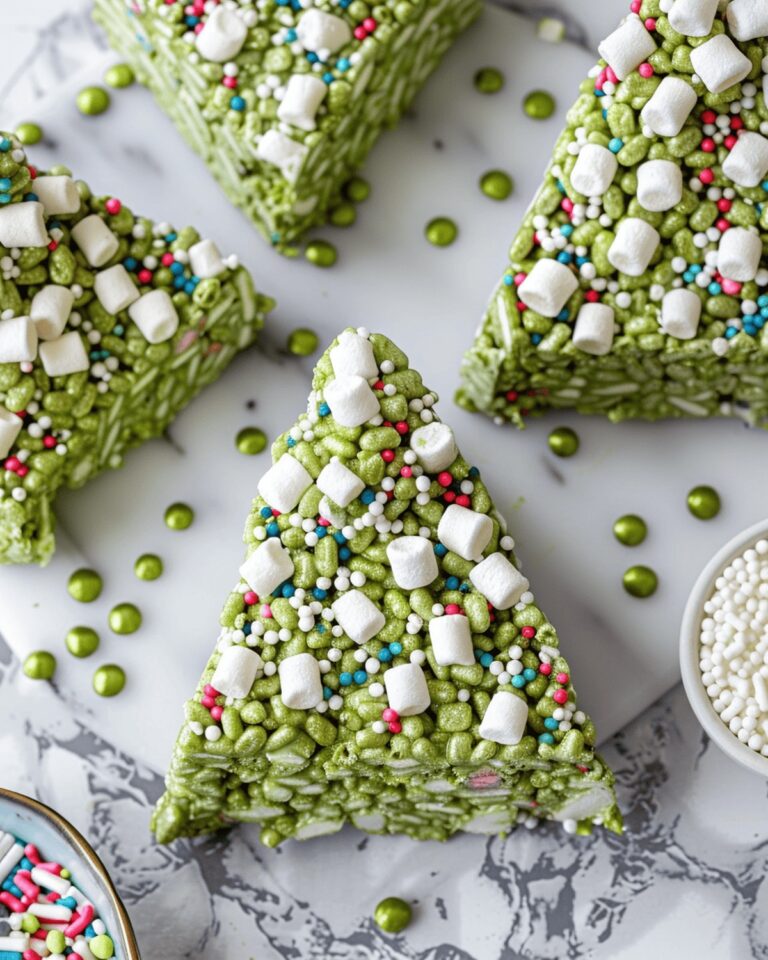 Magical Matcha Rice Crispy Treat Trees Recipe