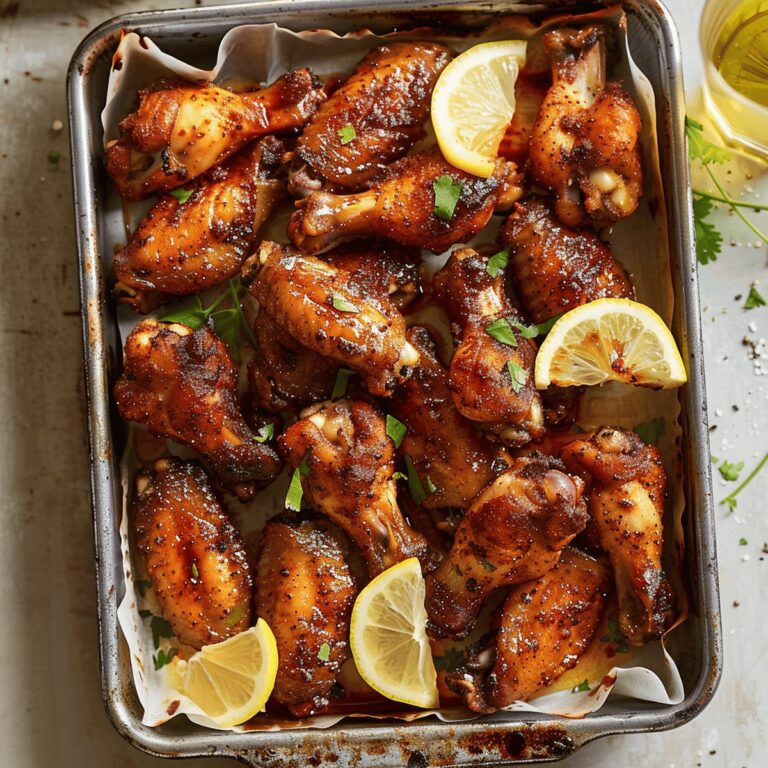 Crispy Savory Baked Chicken Wings Recipe