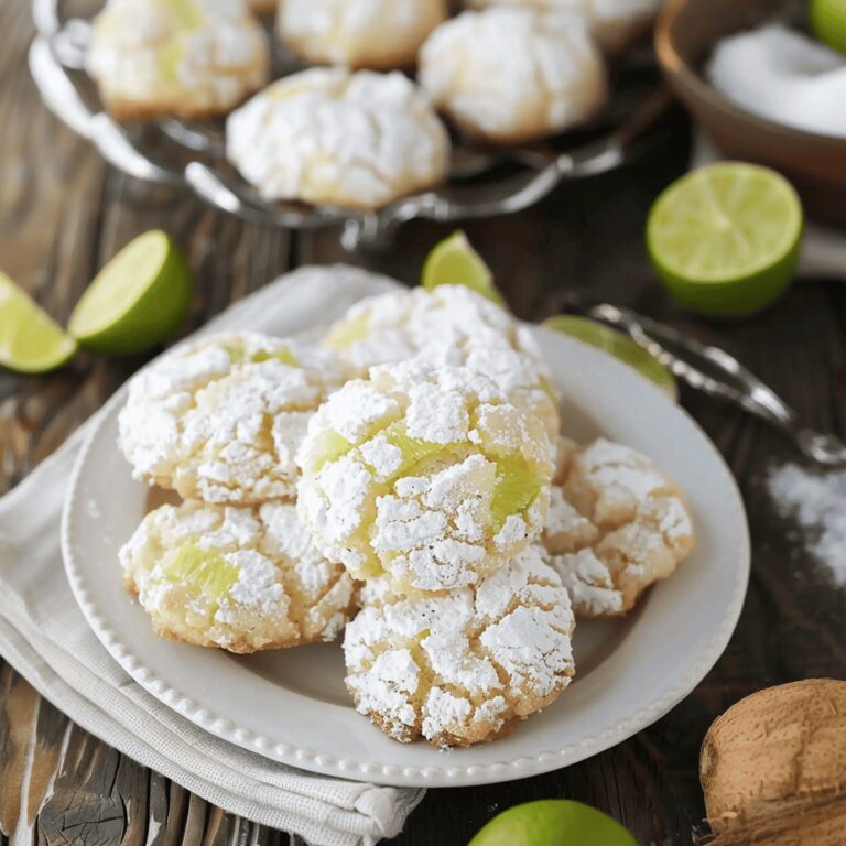 Coconut Key Lime Crinkle Cookies Recipe