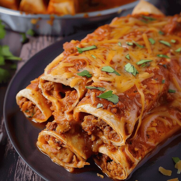 Lentil Loaded Vegan Enchiladas Recipe