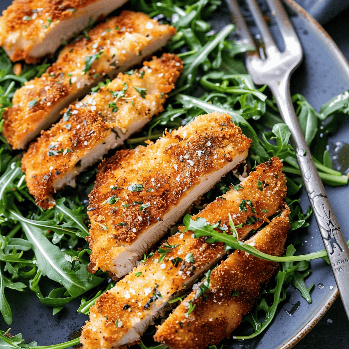 Golden Air Fryer Parmesan Chicken Recipe