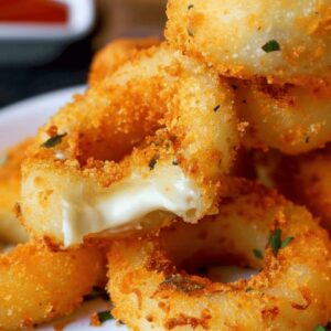 Mozzarella Onion Rings Recipe