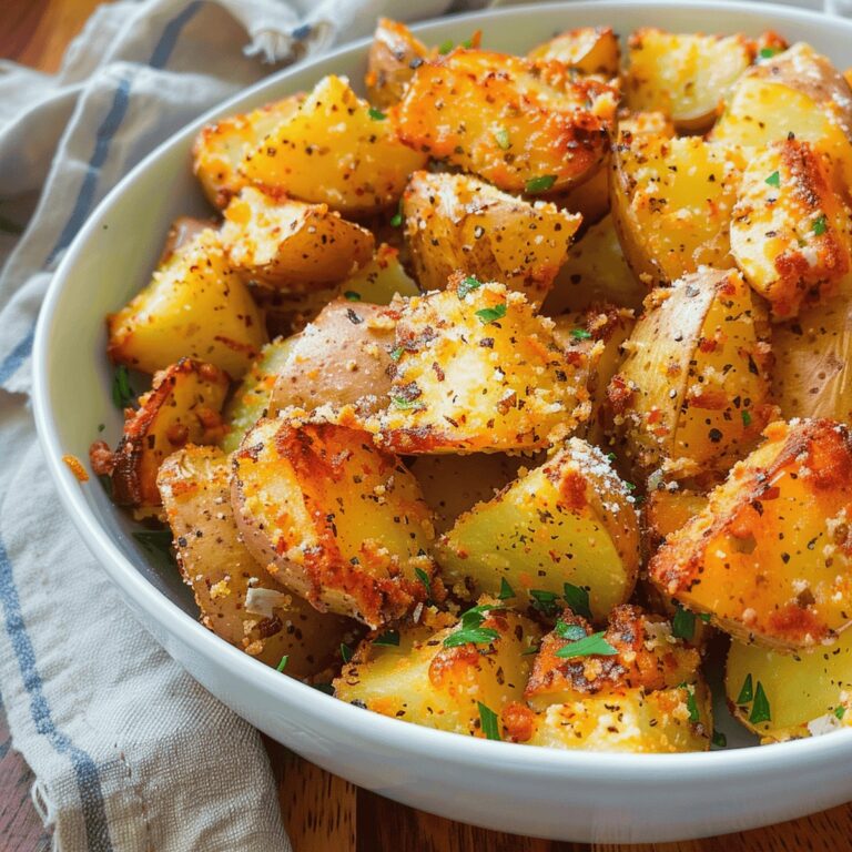 Air Fryer Garlic Parmesan Potatoes Recipe