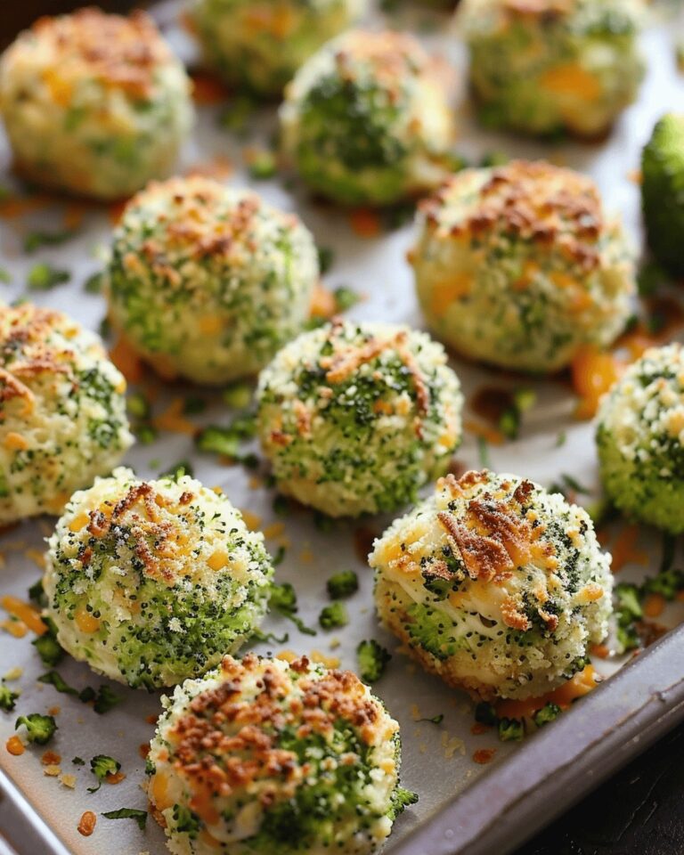 Baked Broccoli Cheese Balls Recipe