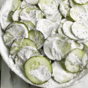 Creamy Cucumber Salad Recipe