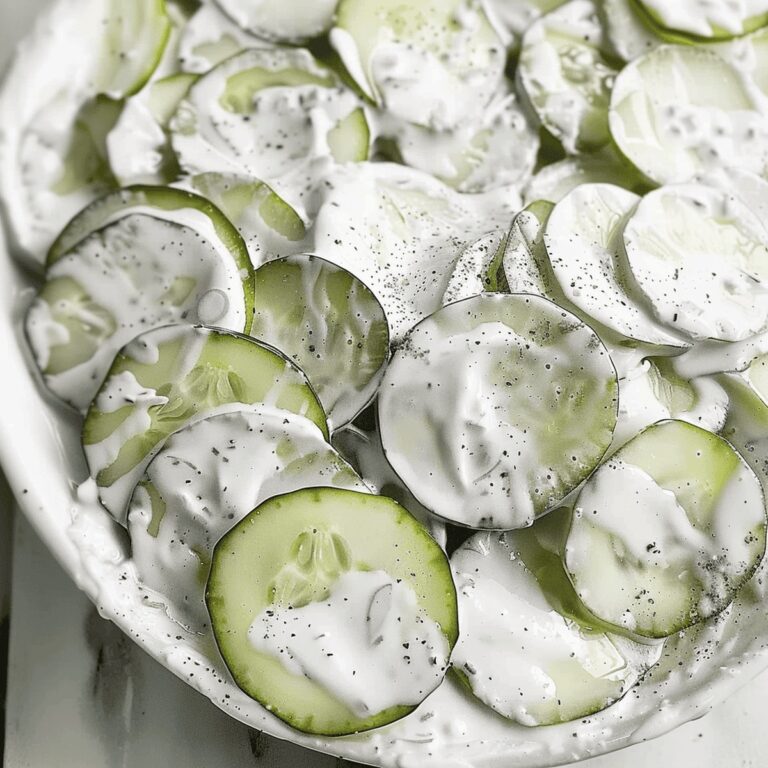 Creamy Cucumber Salad Recipe
