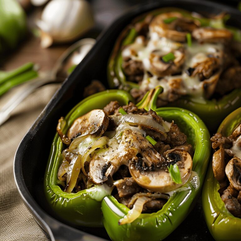 Philly Cheesesteak Stuffed Peppers Recipe