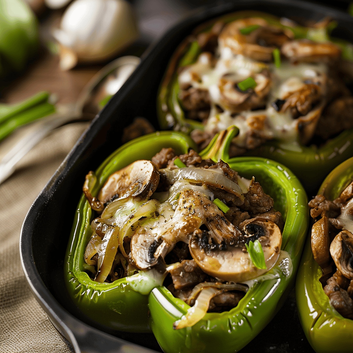 Philly Cheesesteak Stuffed Peppers Recipe