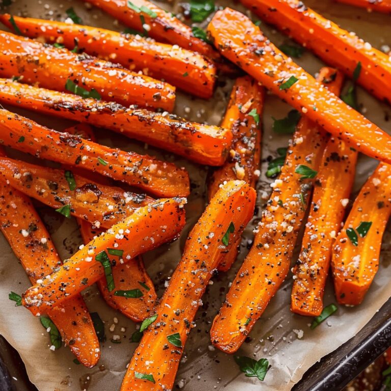 Parmesan Garlic Roasted Carrots Recipe