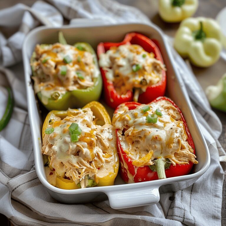Creamy Chicken Stuffed Peppers Recipe