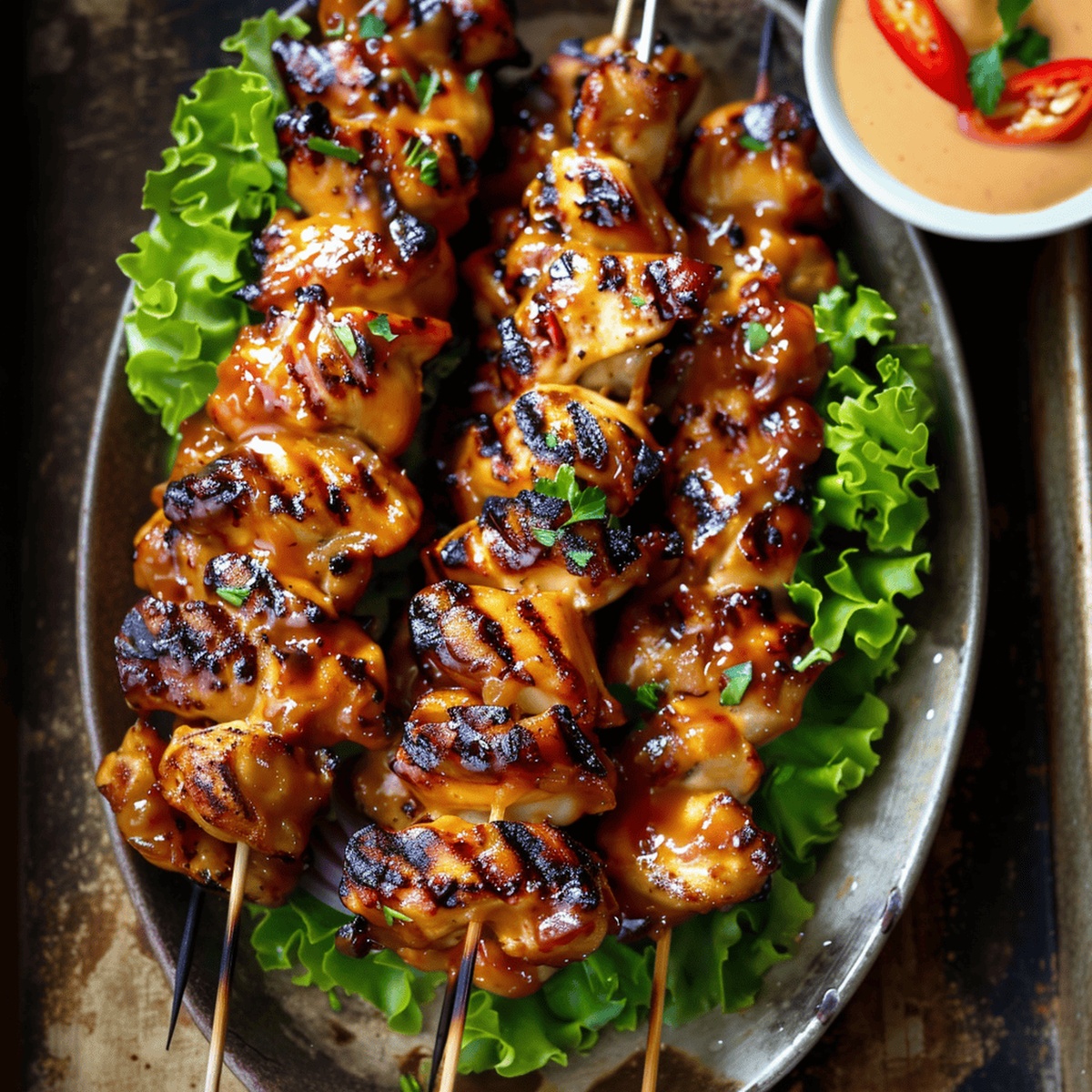 Grilled Thai Coconut Chicken Skewers Recipe