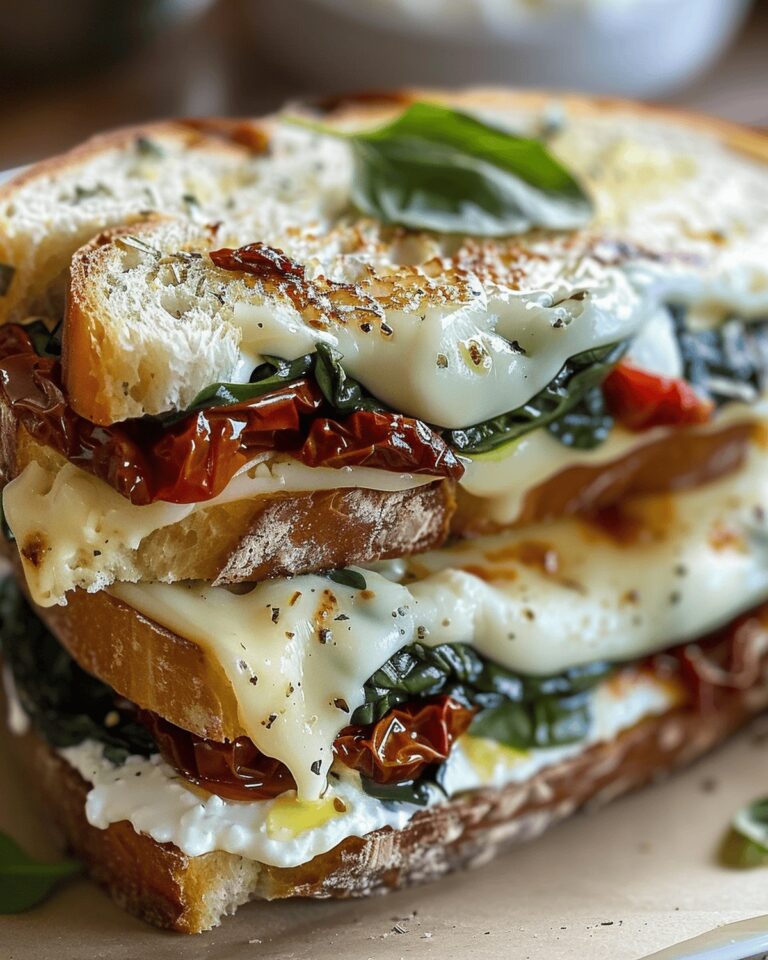 Sun-Dried Tomato, Spinach, And Ricotta Toasted Delight Recipe