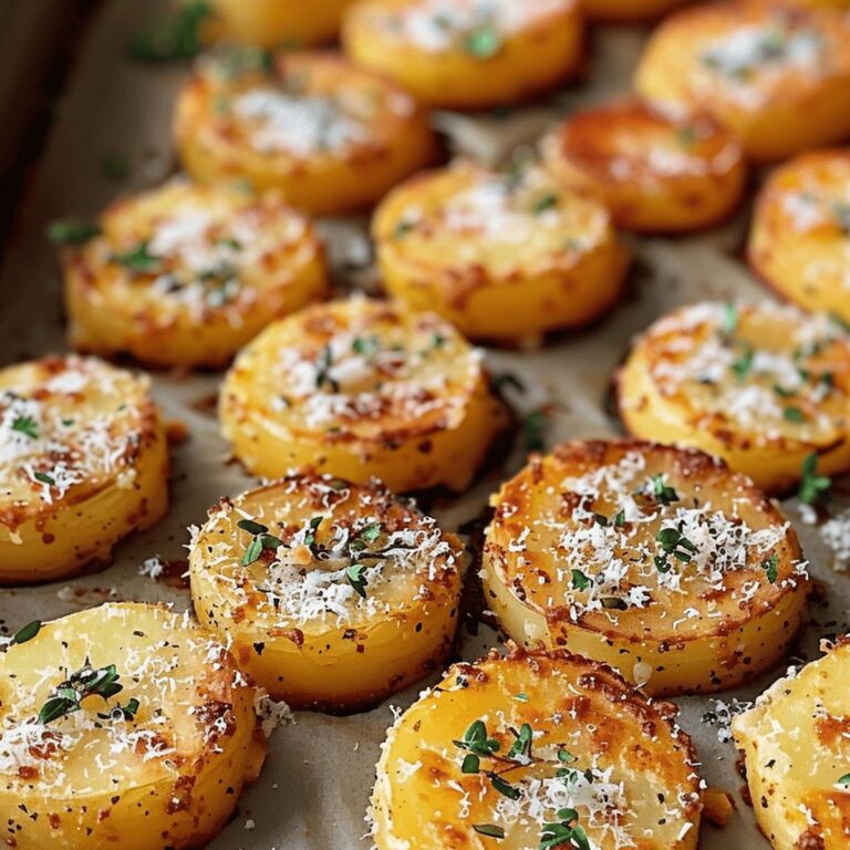 Oven Crispy Parmesan Potatoes Recipe