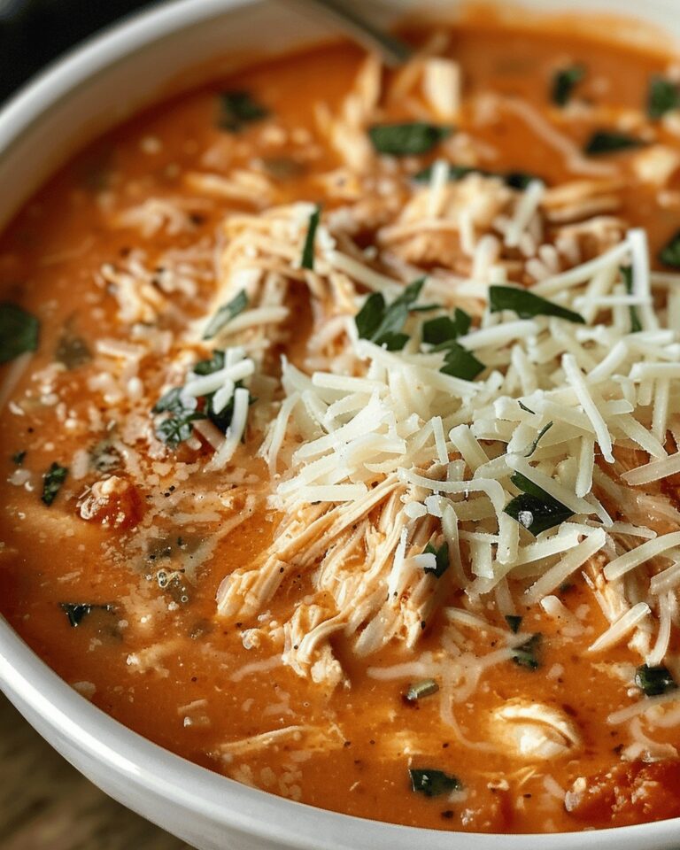 Creamy Chicken Parmesan Delight Soup Recipe