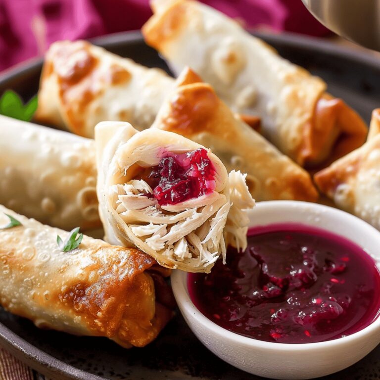 Turkey, Cranberry, And Brie Egg Rolls Recipe
