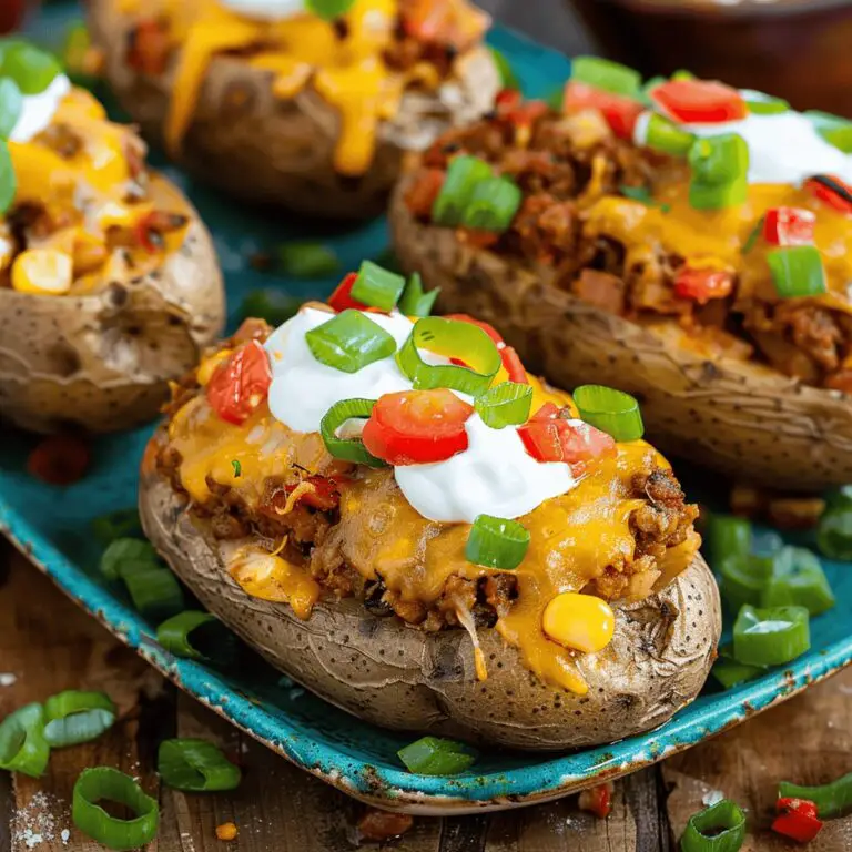 Double Stuffed Taco Potatoes Recipe