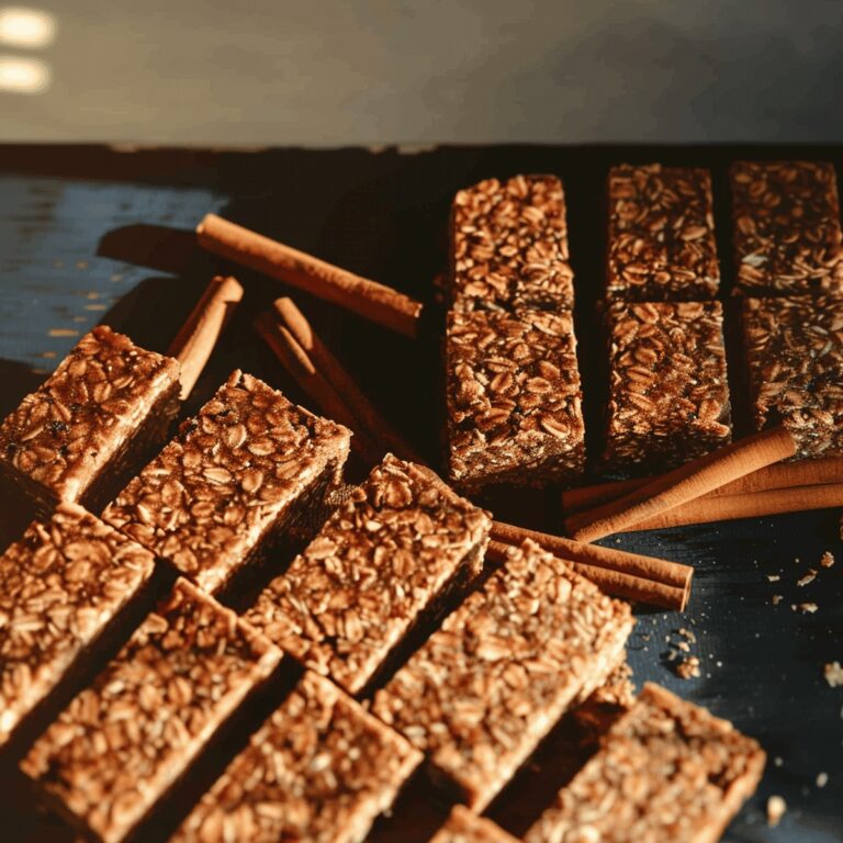 Wholesome Cinnamon Oatmeal Granola Bars Recipe