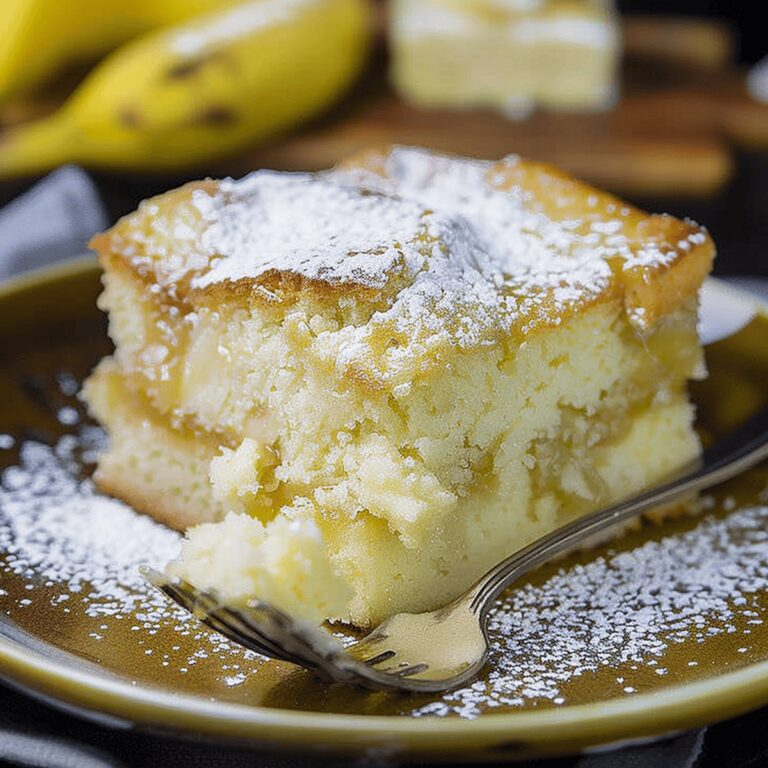 Easy Banana Magic Cake Recipe