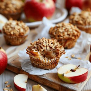 Hearty Apple Baked Oatmeal Cups Recipe