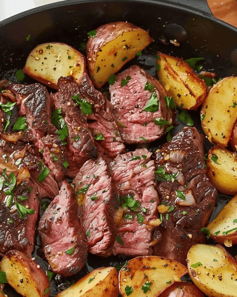 Succulent Garlic Butter Steak and Potatoes Recipe