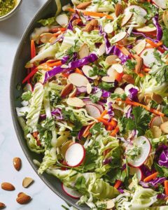 Crunchy Cabbage Delight With Zesty Dijon-Lime Dressing Recipe
