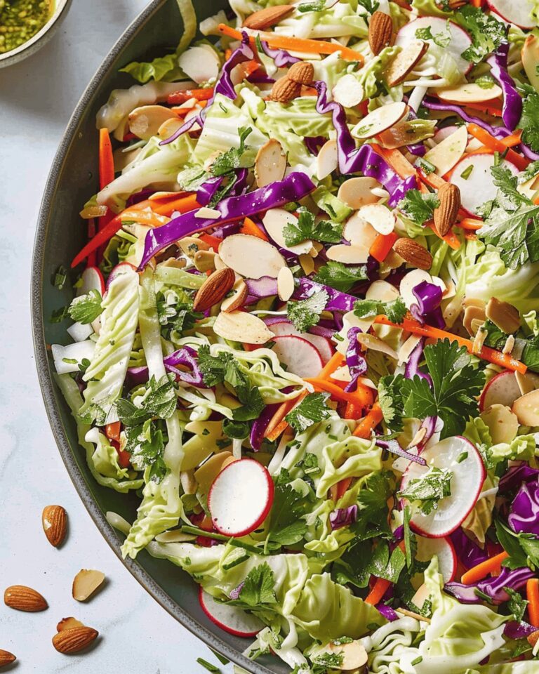 Crunchy Cabbage Delight With Zesty Dijon-Lime Dressing Recipe