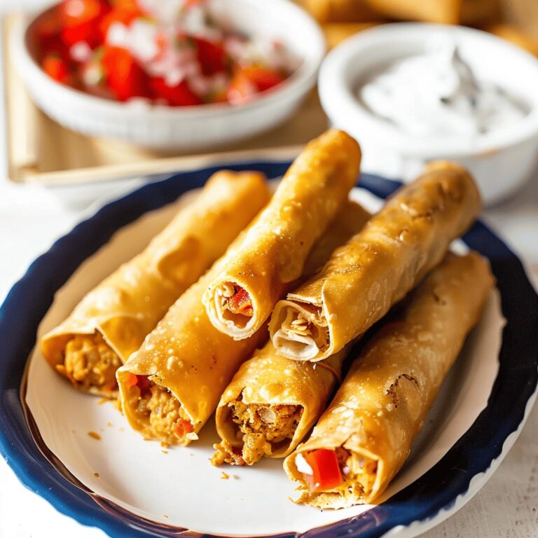 Crispy Chicken and Cheese Taquitos Dorados Recipe