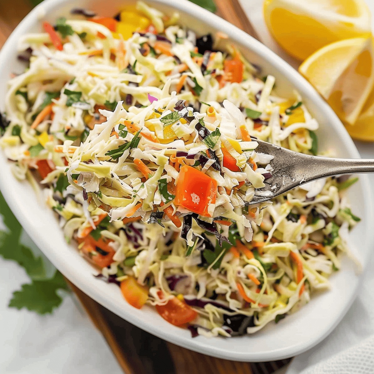 Mediterranean Coleslaw Recipe