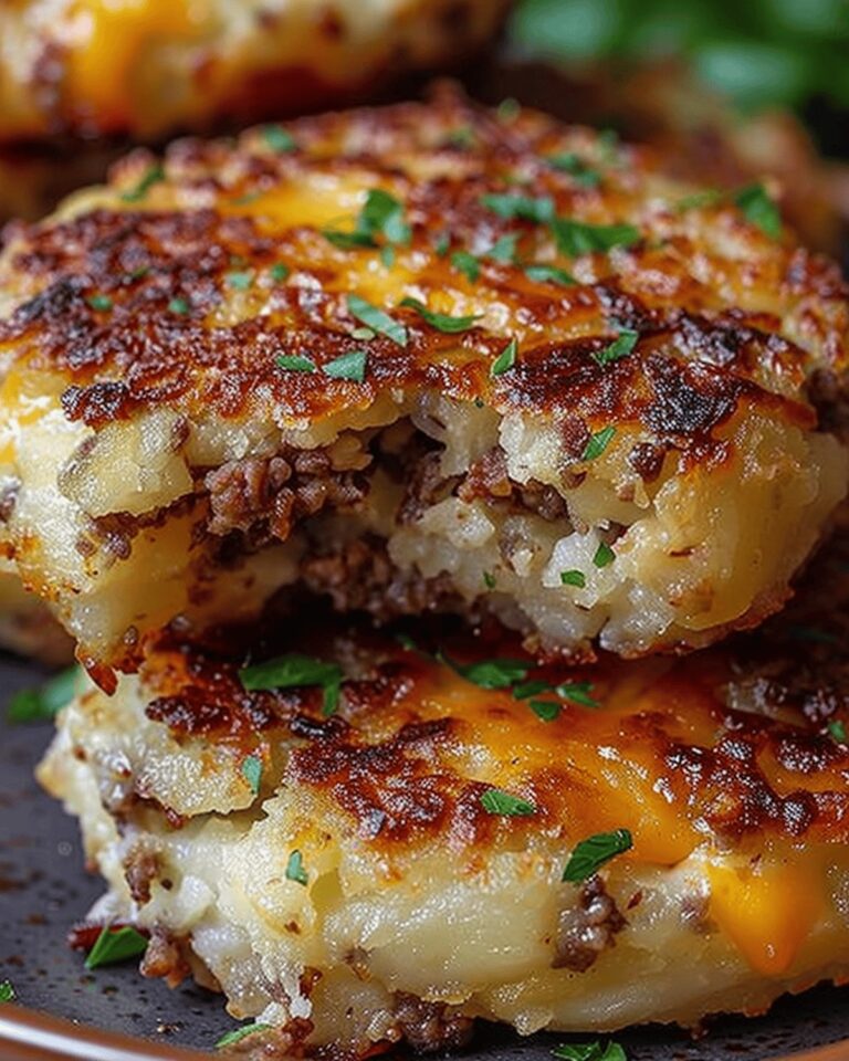 Crispy Beef Stuffed Potato Cakes Recipe