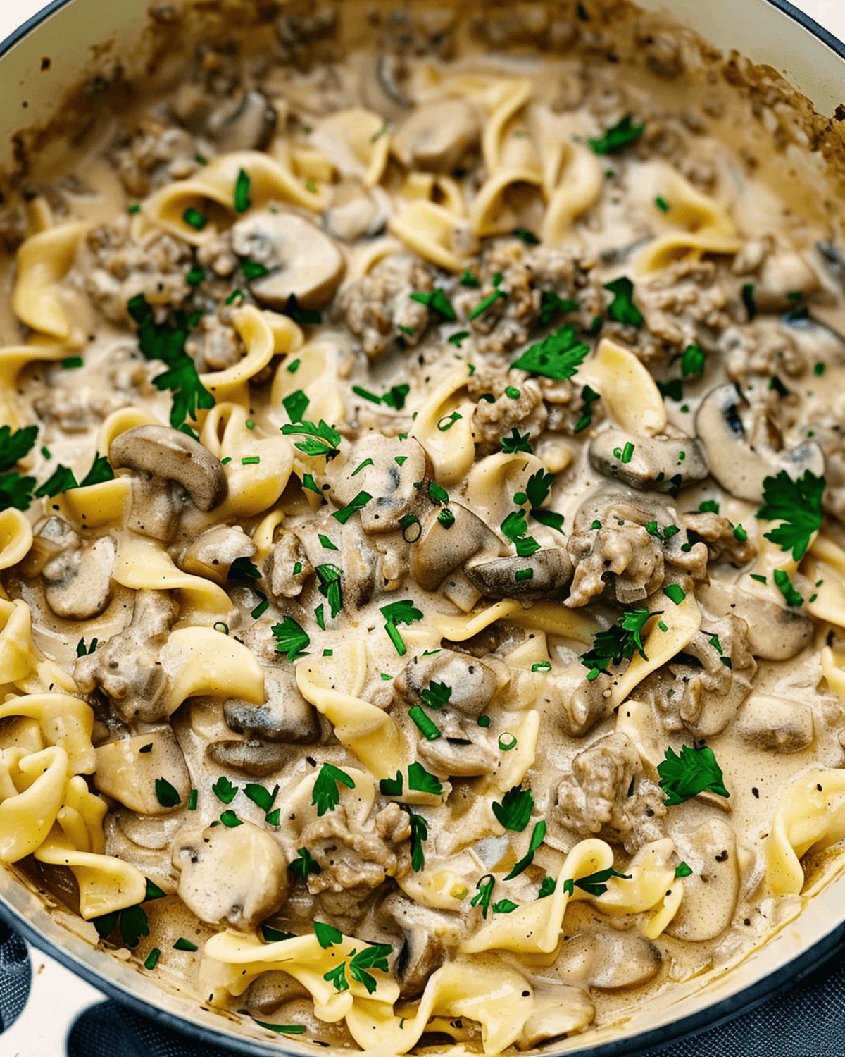 Hearty One Pot Ground Beef Stroganoff Recipe