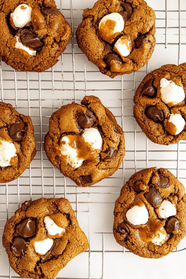 Gooey Pumpkin Smores Cookies Recipe