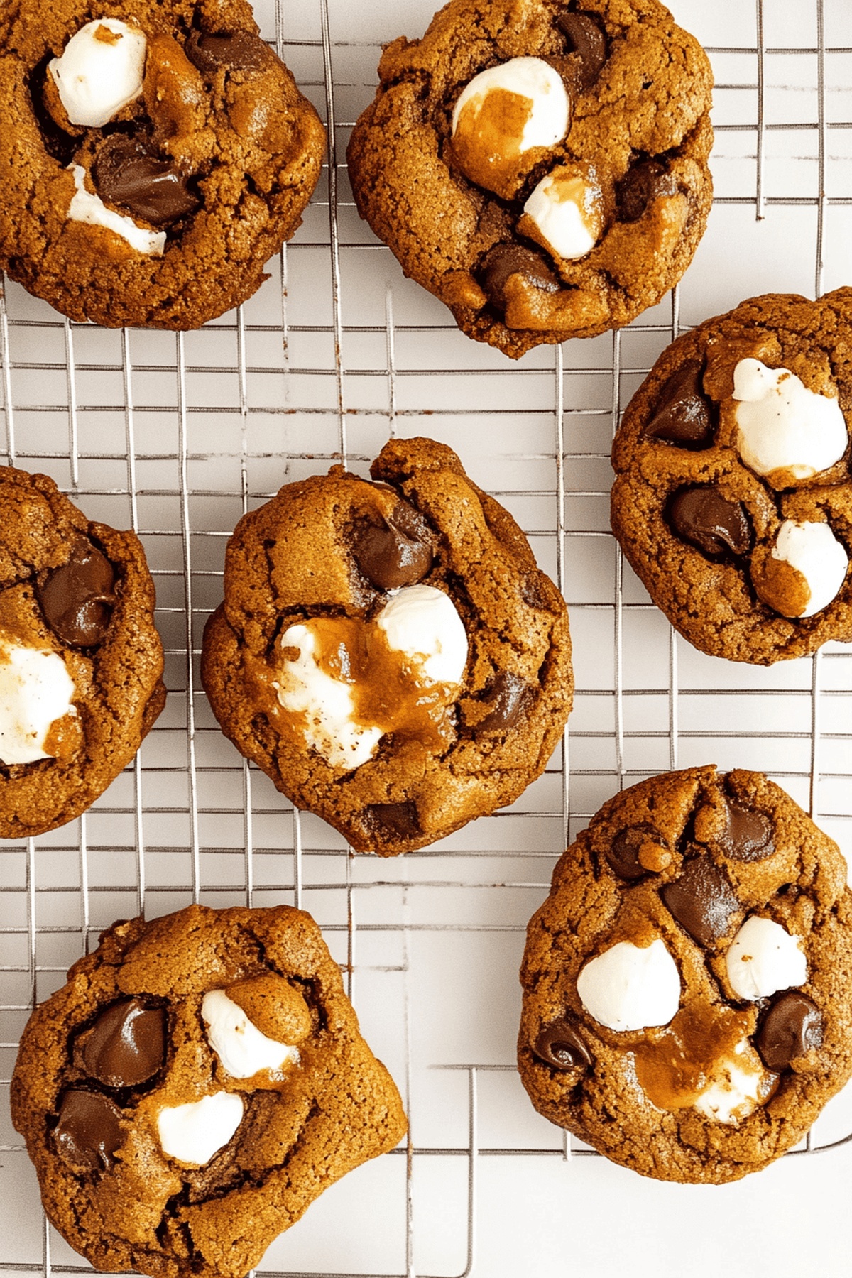 Gooey Pumpkin Smores Cookies Recipe