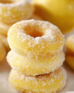 Tangy Lemon Sugar Baked Donuts Recipe