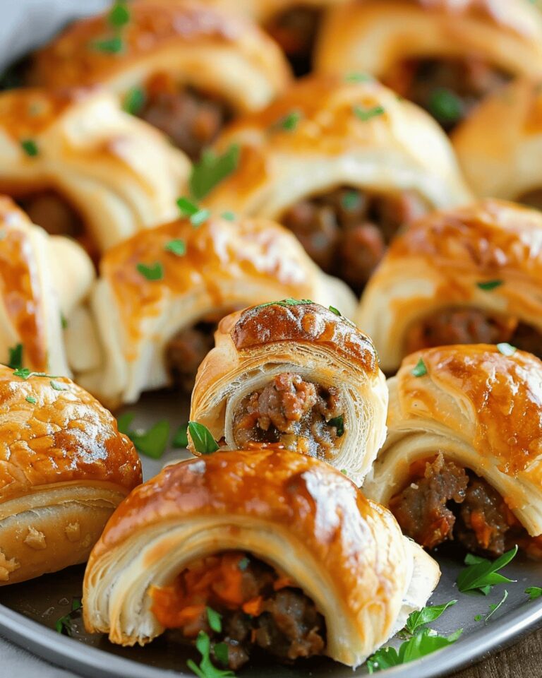 Savory Sausage & Cheese Crescent Rolls With A Twist Recipe