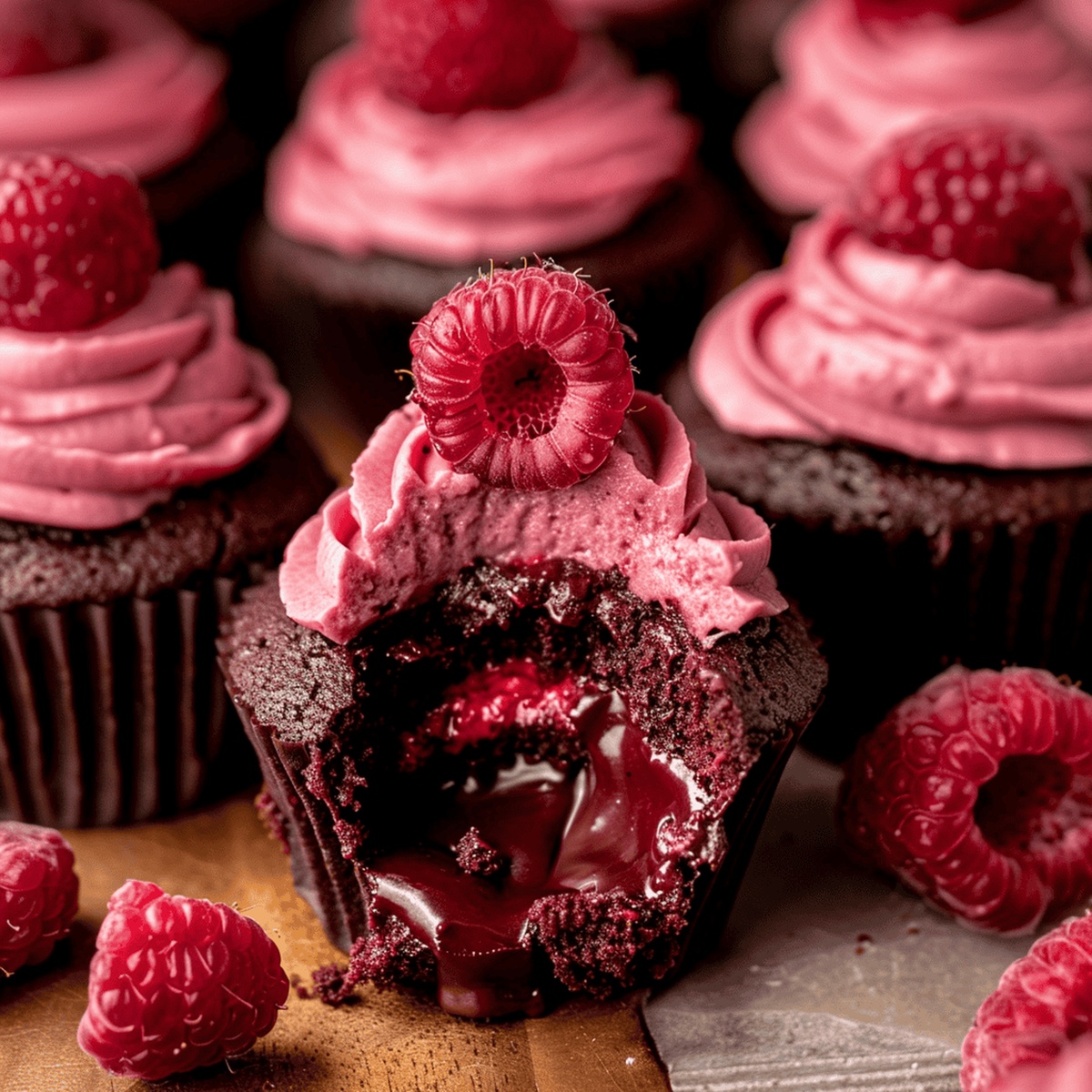 Chocolate Raspberry Cupcakes Recipe