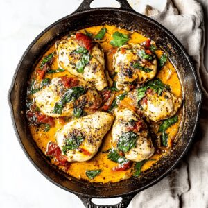 Sizzling Sun-Dried Tomato Chicken Skillet Recipe