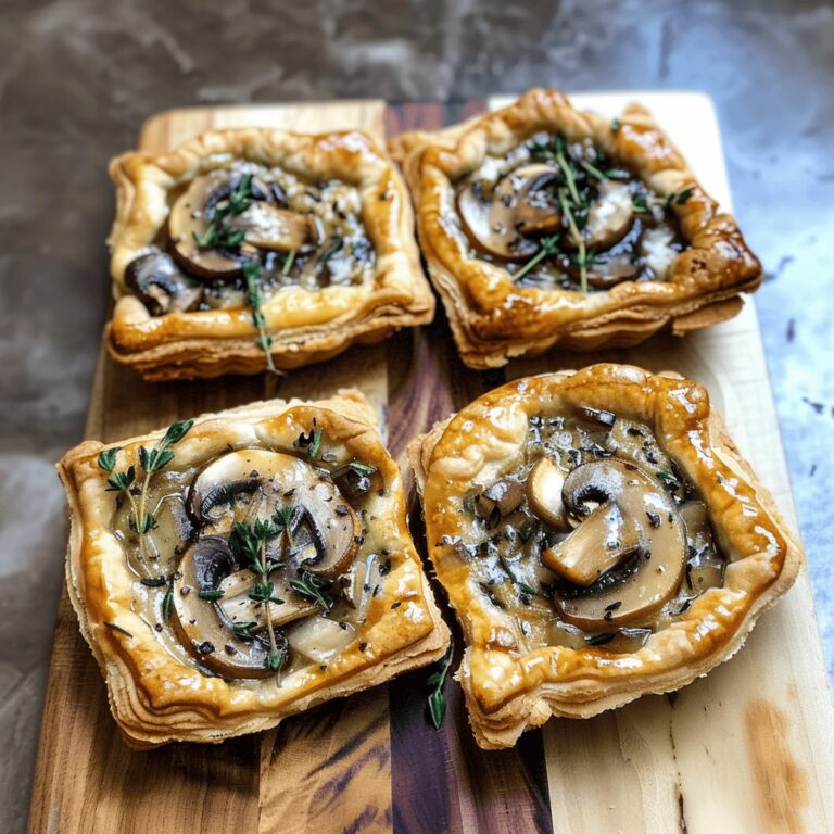 Mushroom, Shallot And Herbed Goat Cheese Tarts Recipe