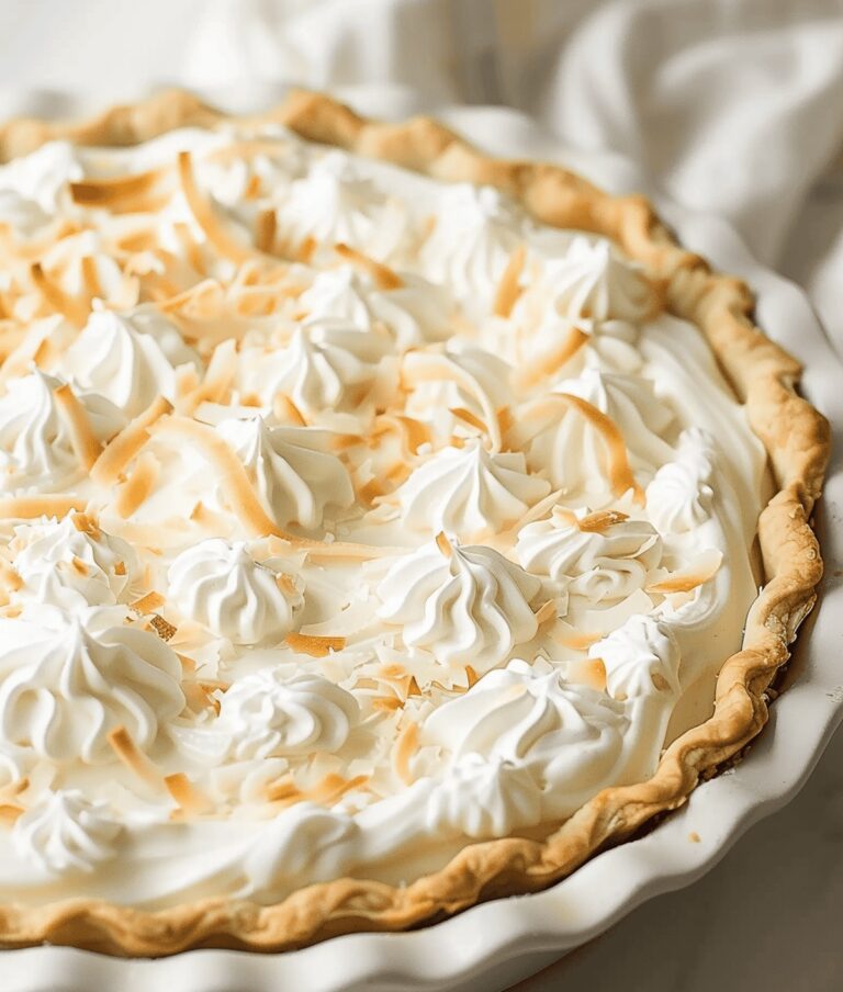 Silky Coconut Cream Pie Recipe