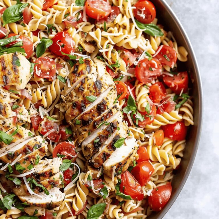 Bruschetta Chicken Pasta Salad Recipe